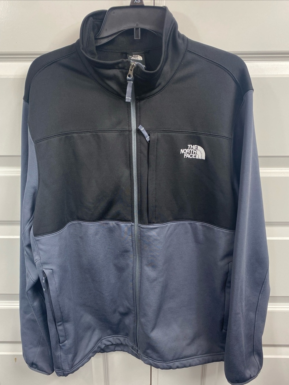 The North Face Men's Black Gray Full Zip Jacket XL Outdoor Casual Extra Large